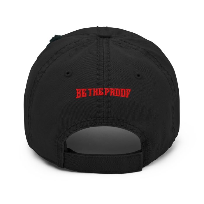 Distressed Dad Hat Red "BTP Fist" - Image 2