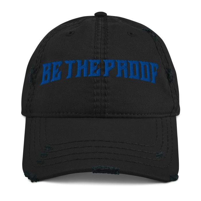 Distressed Dad Hat Royal Blue "Be The Proof"