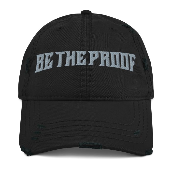 Distressed Dad Hat Light Blue "Be The Proof"