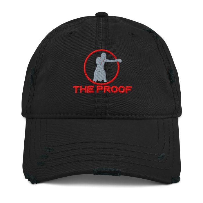 Distressed Dad Hat Boxing Silhouette