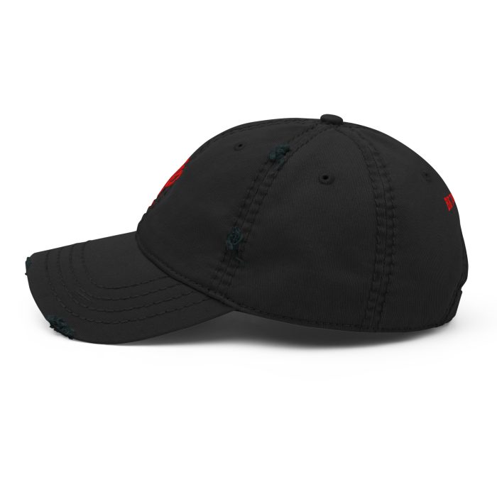 Distressed Dad Hat Red "BTP Fist" - Image 4