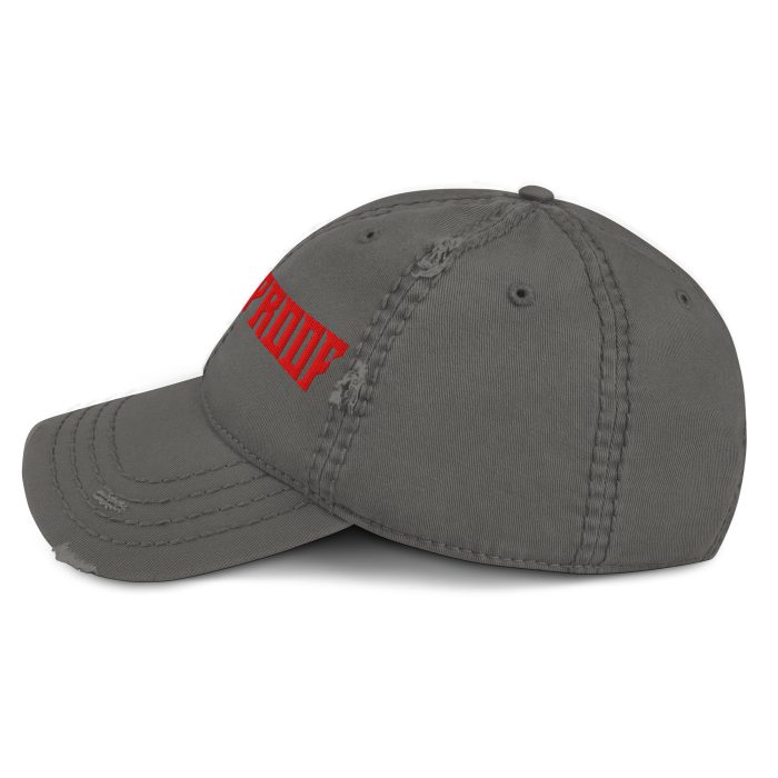 Distressed Dad Hat Red "Be The Proof" - Image 12