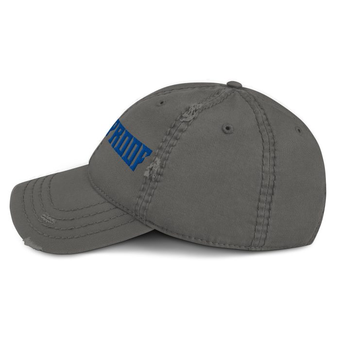 Distressed Dad Hat Royal Blue "Be The Proof" - Image 8