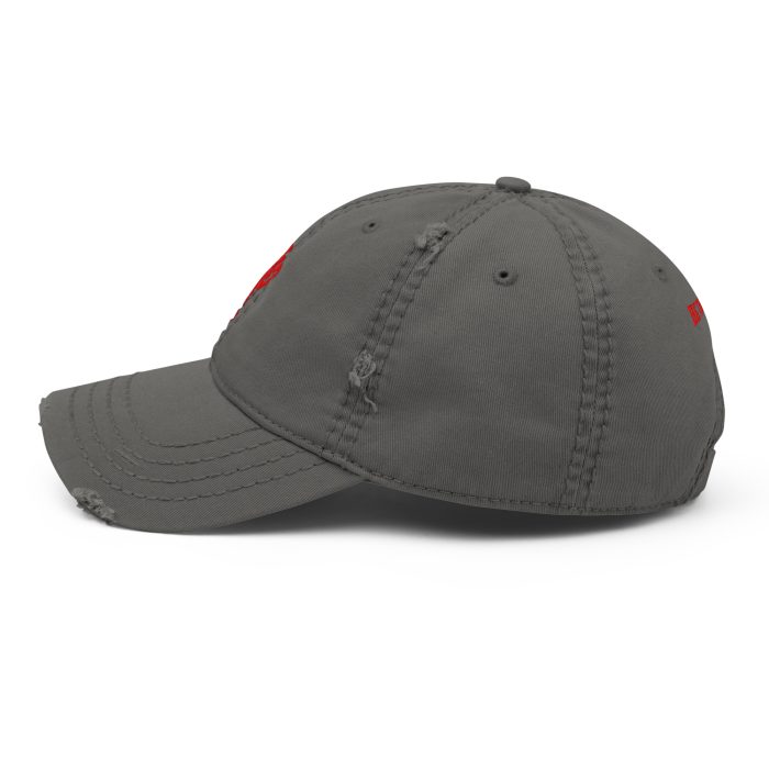 Distressed Dad Hat Red "BTP Fist" - Image 16