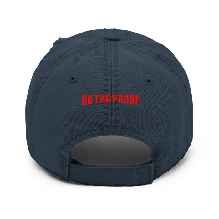 Distressed Dad Hat Red "BTP Fist" - Image 8