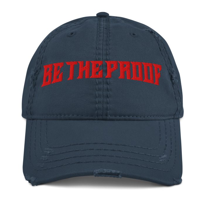 Distressed Dad Hat Red "Be The Proof" - Image 5