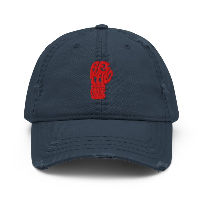 Distressed Dad Hat Red "BTP Fist" - Image 7