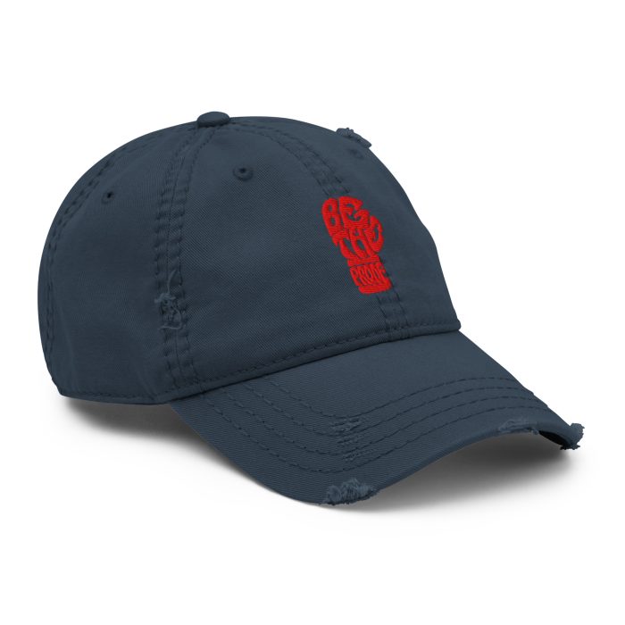 Distressed Dad Hat Red "BTP Fist" - Image 11
