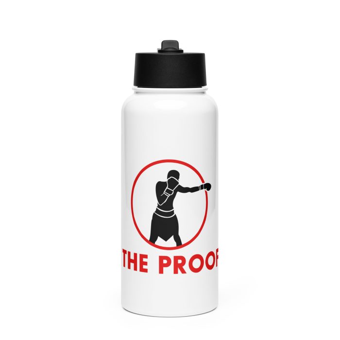 Stainless steel water bottle with a straw lid - Image 2