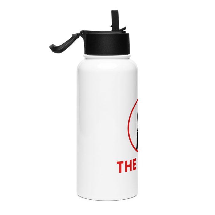 Stainless steel water bottle with a straw lid - Image 4